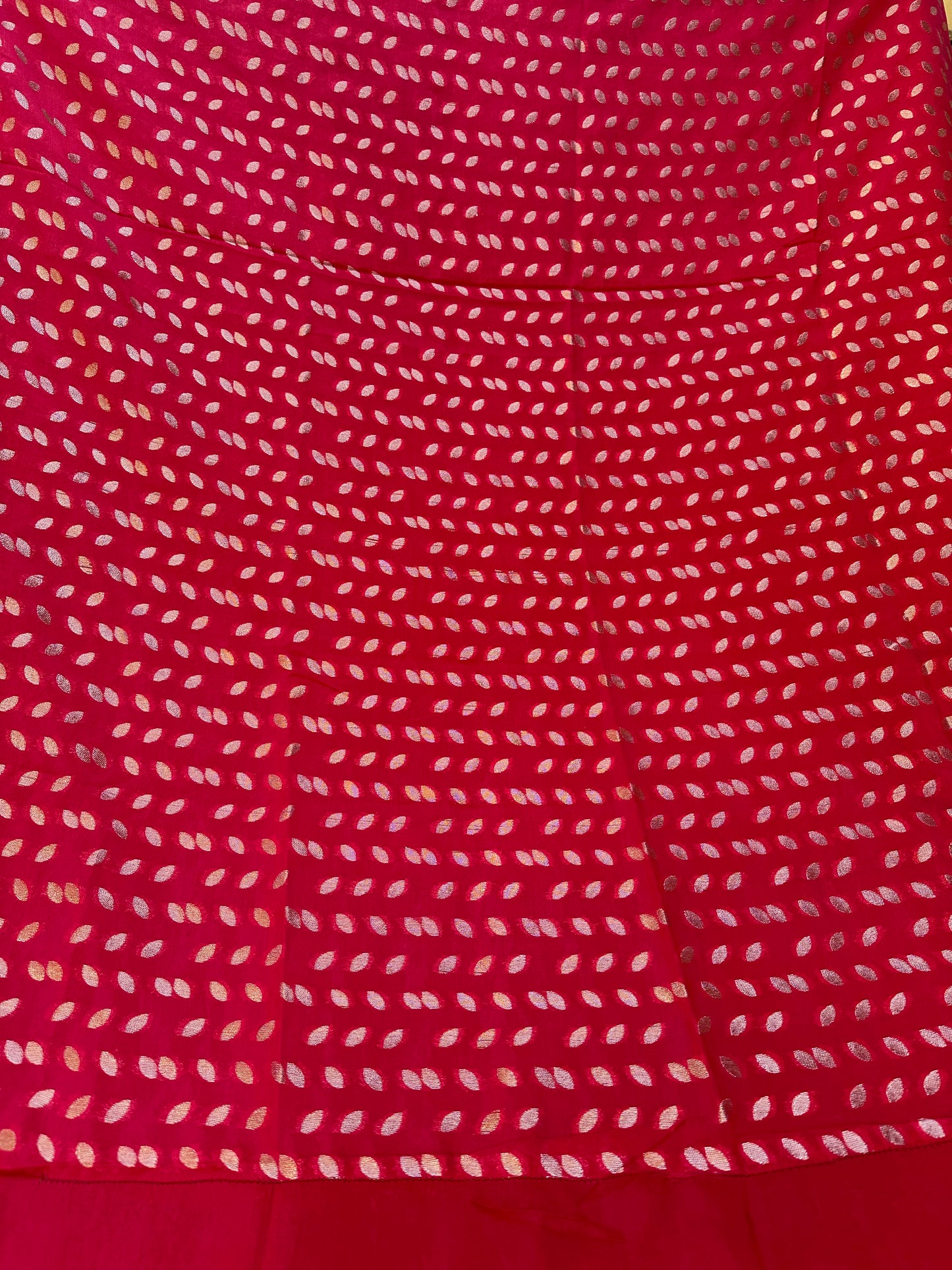 Woven Banarsi Chiffon Silk Heavy Saree