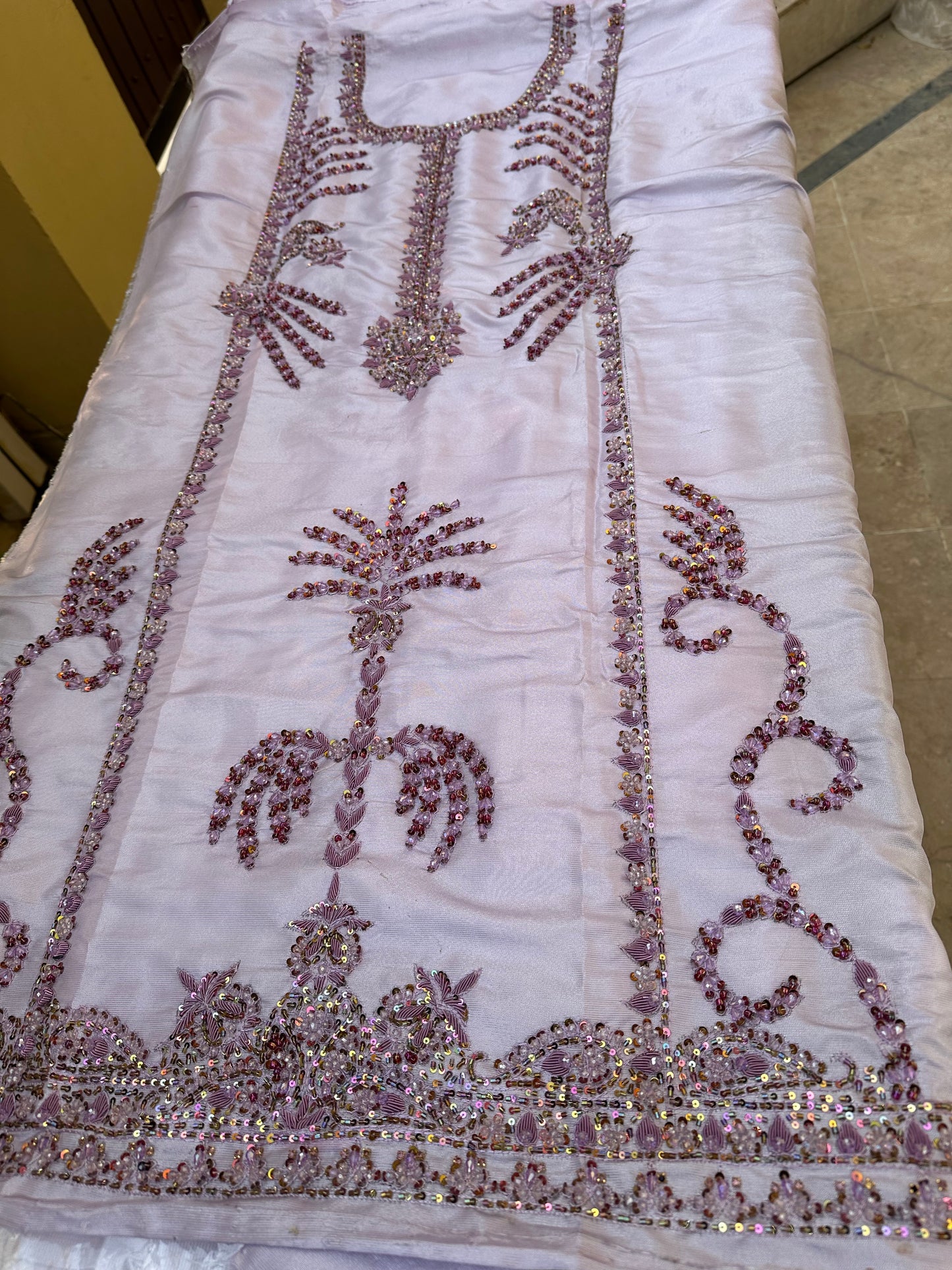 Banafshi - Heavy Shirt with crinkle chiffon dupatta