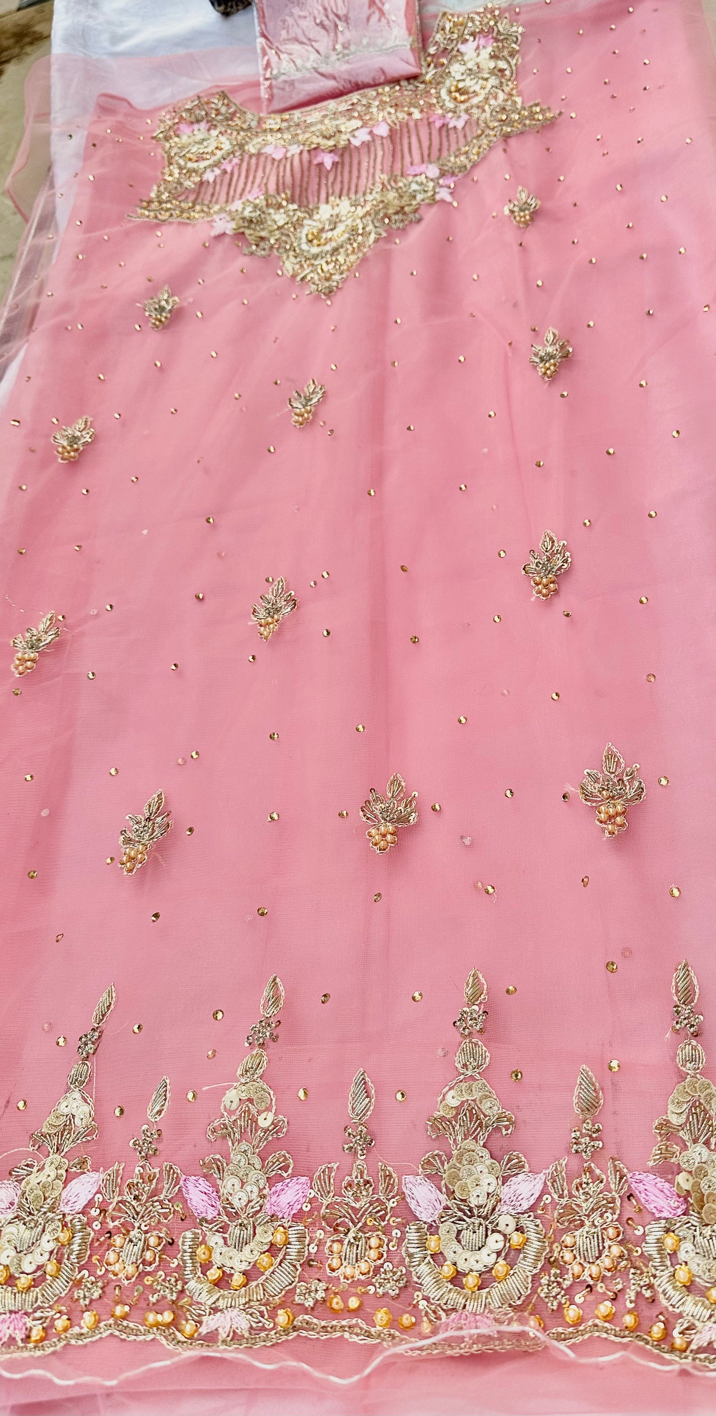 Resham and Stones Neckline Shirt