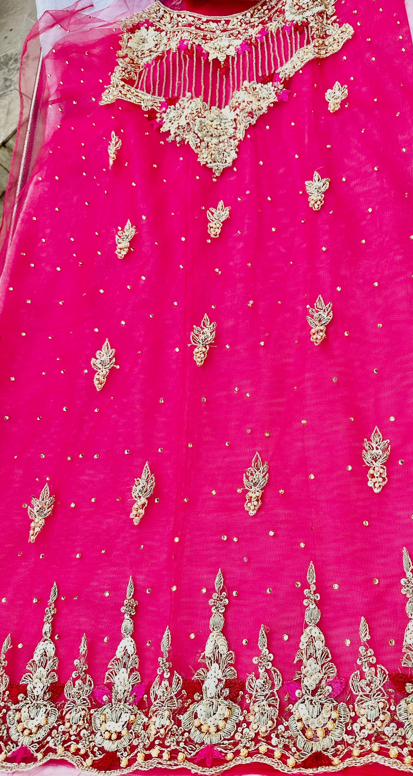 Resham and Stones Neckline Shirt
