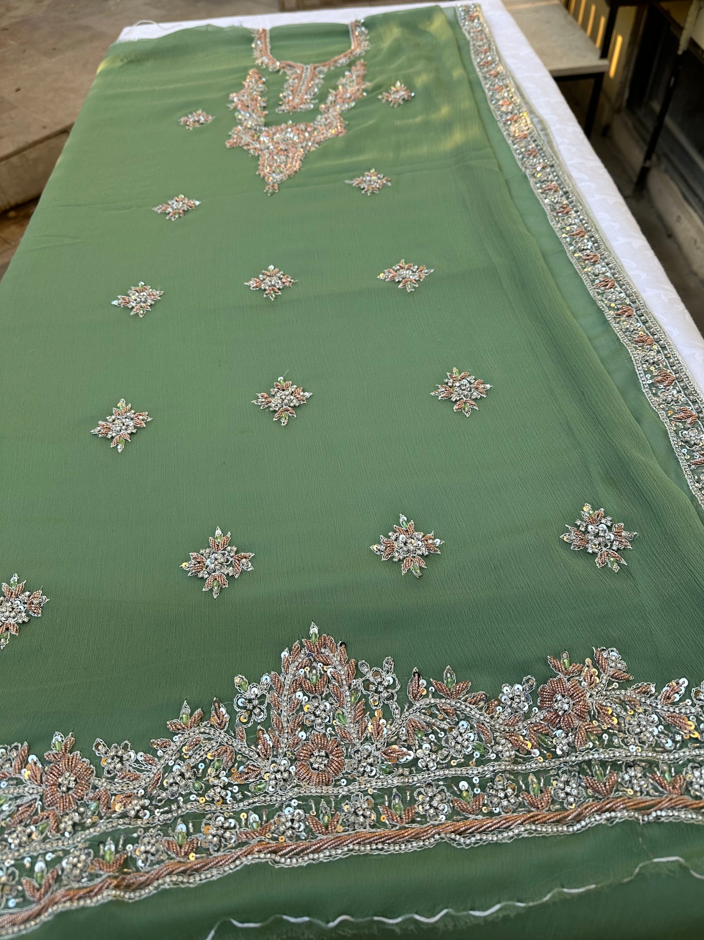 Peachy green