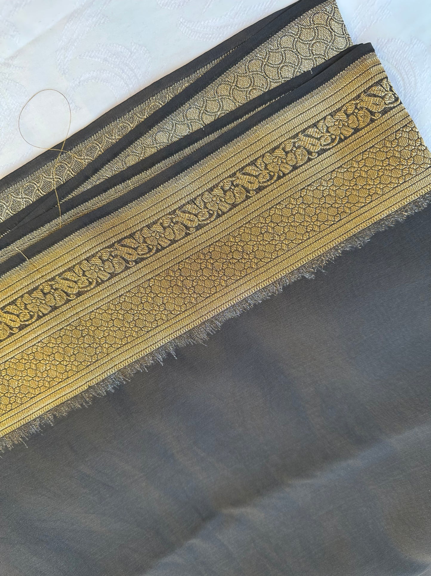 Woven Banarsi Chiffon Silk Heavy Saree