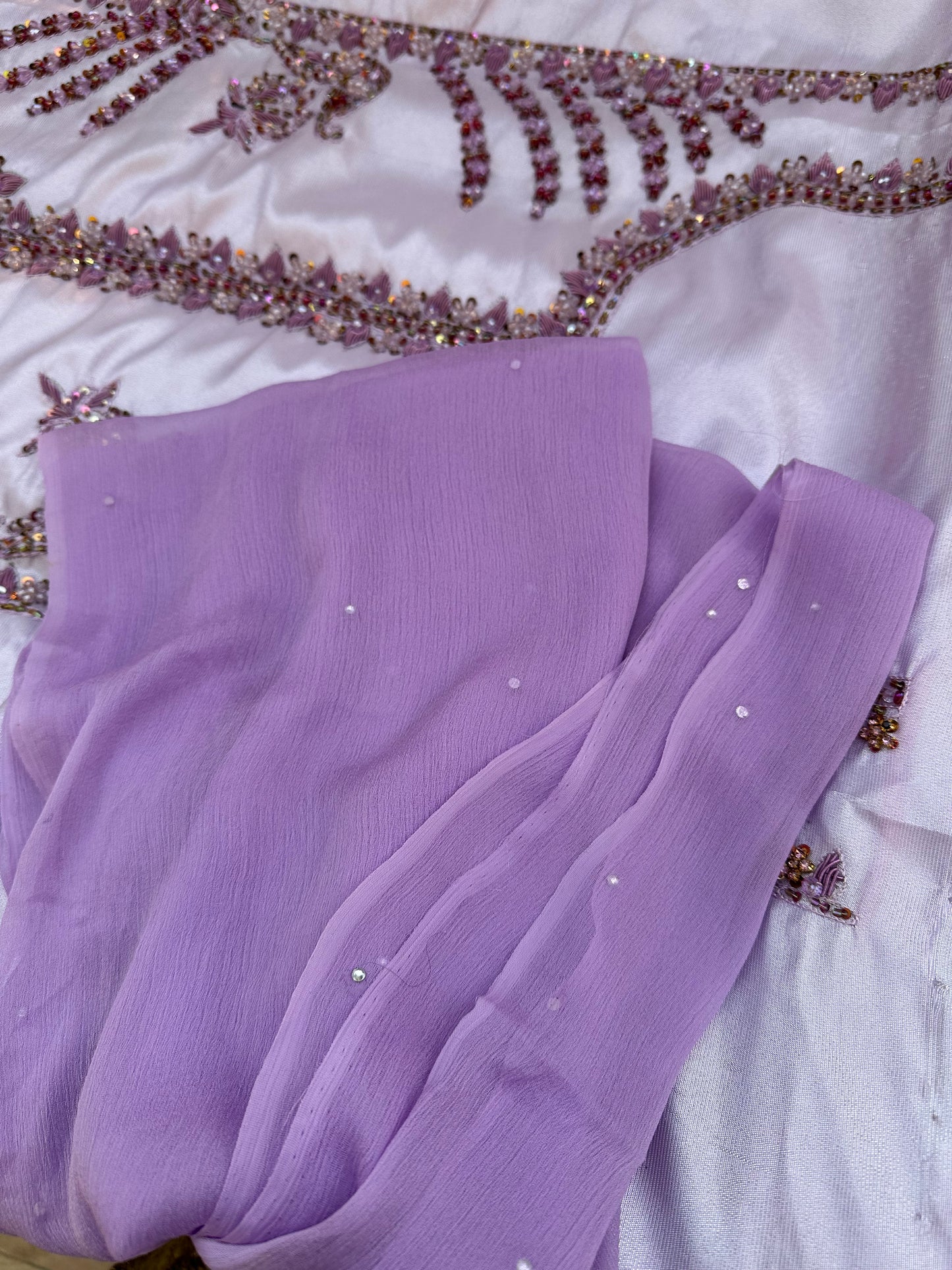 Banafshi - Heavy Shirt with crinkle chiffon dupatta
